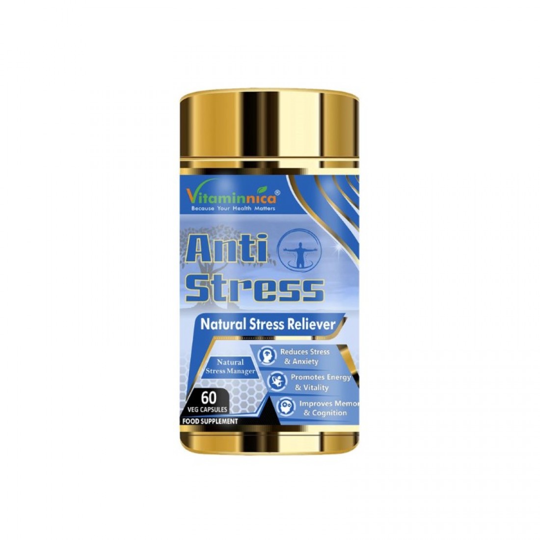 Vitaminnica Anti-Stress 300mg Capsules 60’s – Brain Health