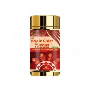 Vitaminnica Apple Cider Vinegar + Curcumin 500mg Capsules 60’s – Immunity Booster