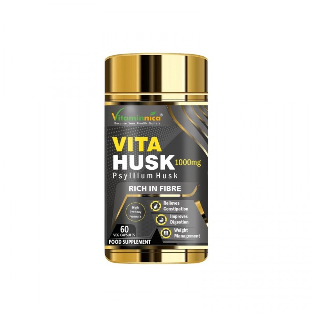 Vitaminnica Vita Husk 1000mg Capsules 60’s (Psyllium) – GW