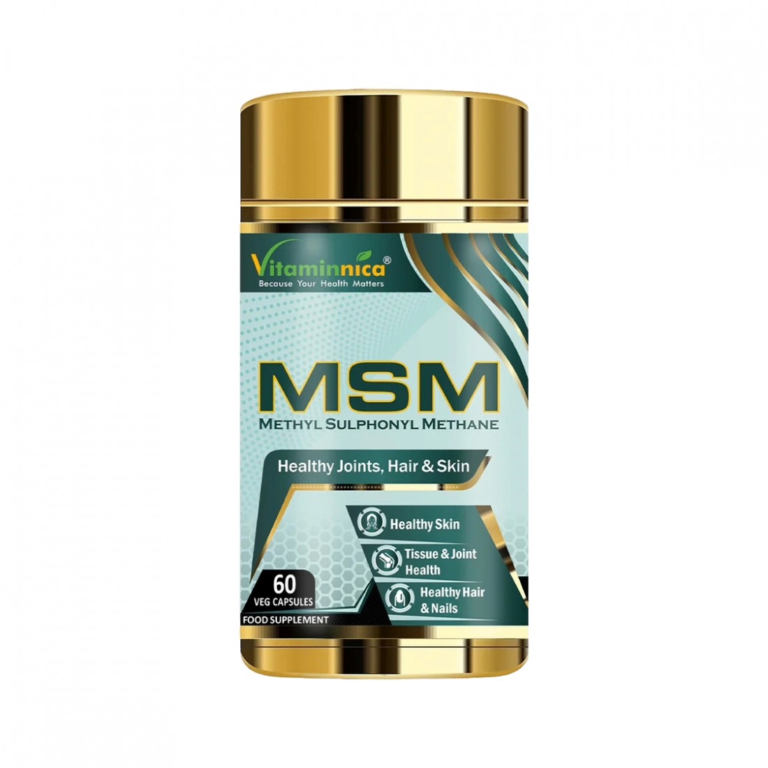 Vitaminnica MSM 500mg Capsules 60's (D) - J&B Health, GW