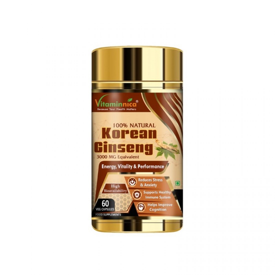 Vitaminnica Korean Ginseng 3000mg Capsules 60’s – GW