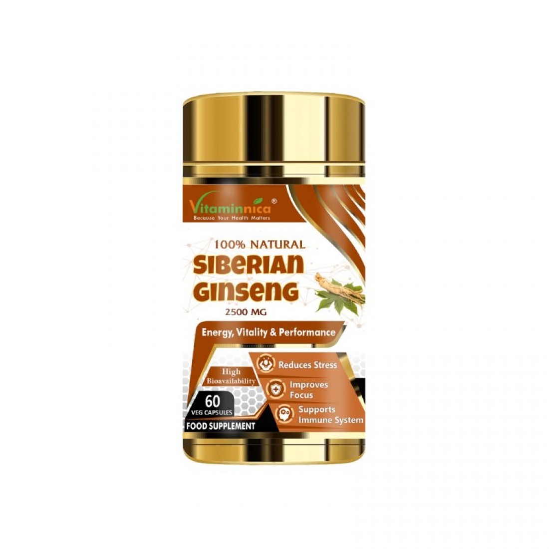 Vitaminnica Siberian Ginseng 2500mg Capsules 60’s – GW