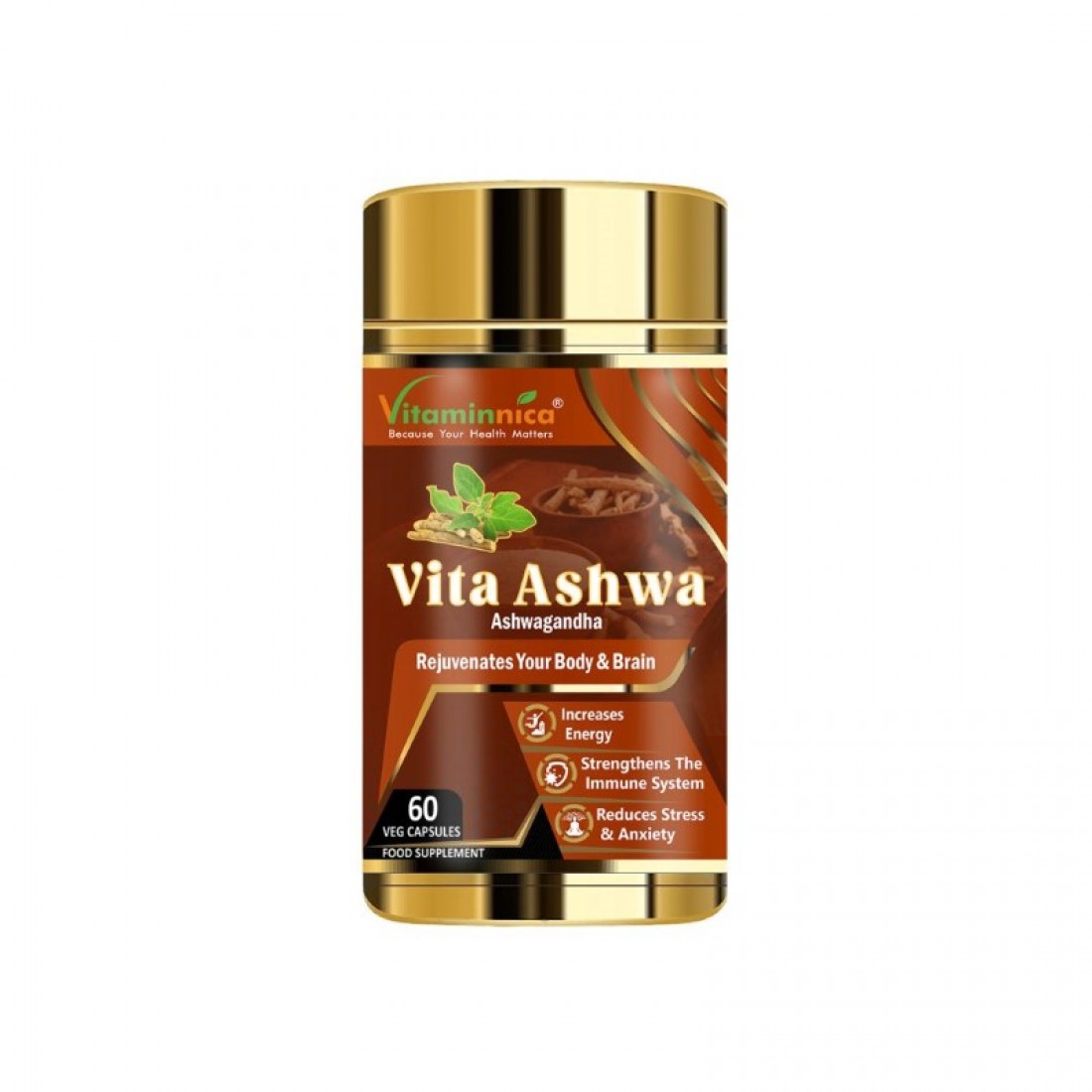 Vitaminnica Vita Ashwa Capsules 60’s – GW, Sleep H