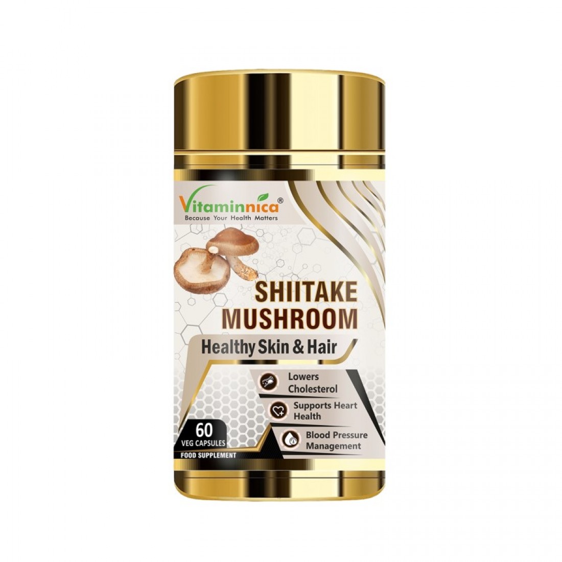Vitaminnica Shiitake Mushroom 500mg Capsules 60's - Immunity B, GW