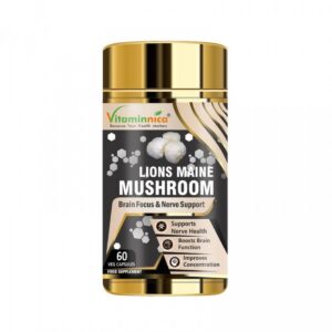 Vitaminnica Lions Maine Mushroom 500mg Capsules 60’s – Brain H, GW