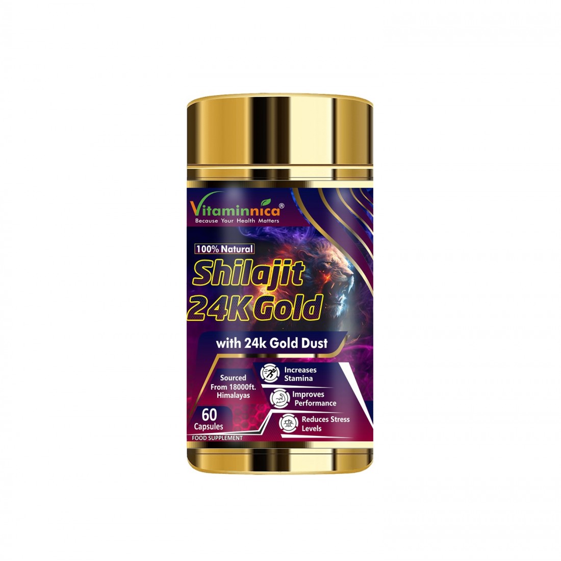 Vitaminnica Shilajit 24k Gold Capsules 60's - GW