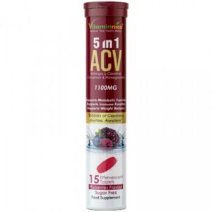 Vitaminnica ACV 5 in 1 Effervescent Tablets 15’s Mixberries – GW