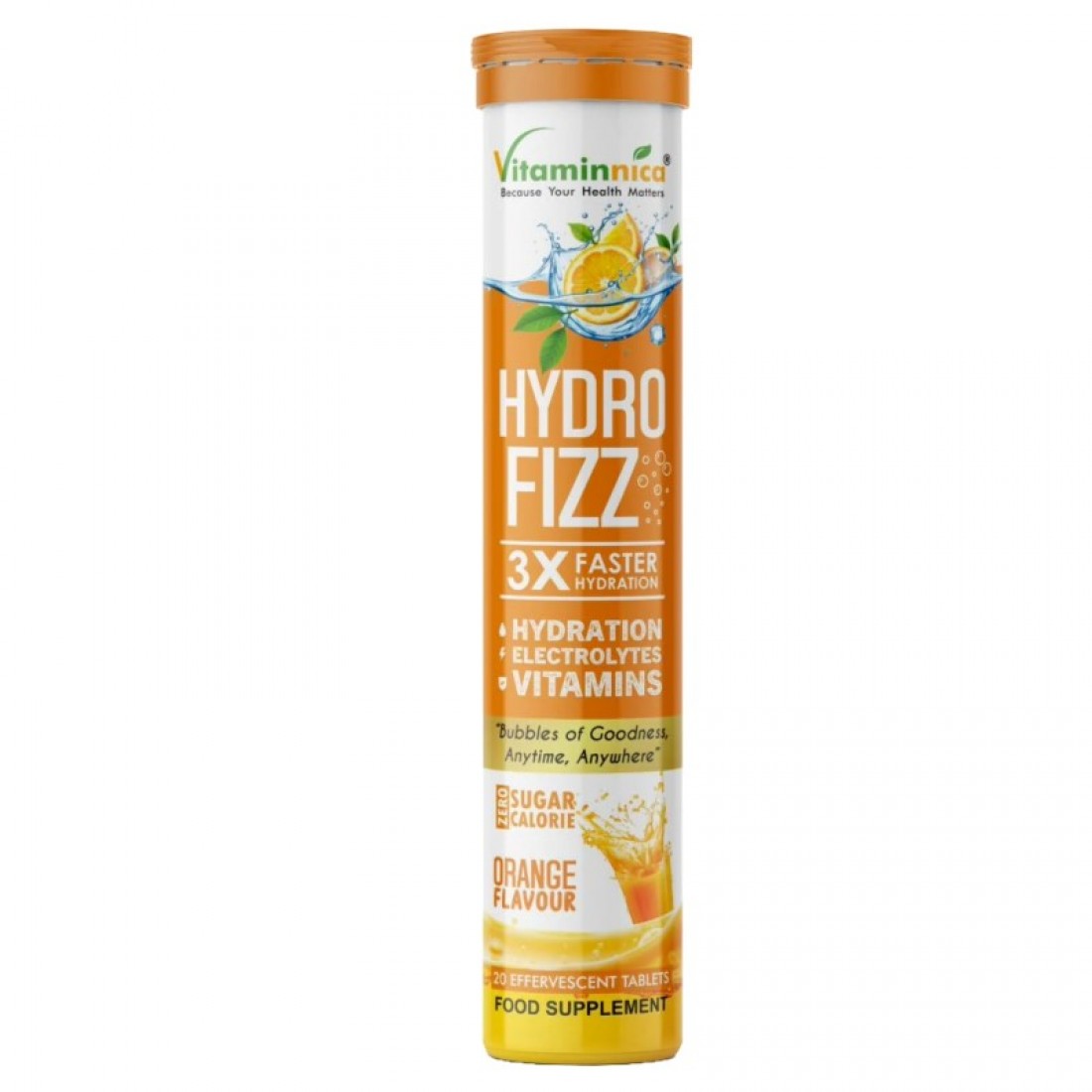 Vitaminnica Hydro Fizz Effervescent Tablets 20’s Orange – GW