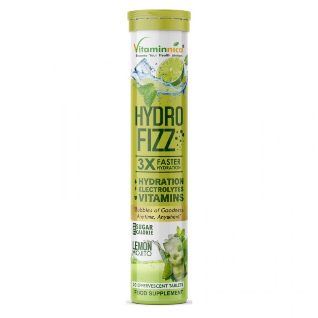 Vitaminnica Hydro Fizz Effervescent Tablets 20’s Lemon Mojito – GW