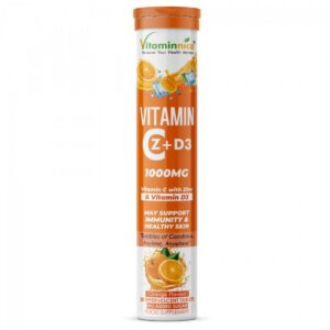 Vitaminnica Effervescent Tablets 20’s Vitamin C + Zinc + D3 – GW